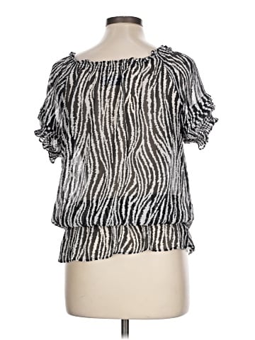 Miley Cyrus & Max Azria Short Sleeve Blouse (view 2)