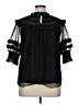 Boden 100% Polyester Black 3/4 Sleeve Blouse Size 16 - photo 2