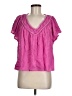 Jessica Simpson Pink Short Sleeve Blouse Size M - photo 1