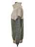 Dreamers Color Block Green Turtleneck Sweater Size S - photo 5