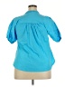 Sofia Collections Blue Short Sleeve Blouse Size XXL (estimated) - photo 2