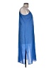 Unbranded Solid Blue Casual Dress Size L - photo 4