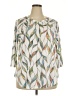 Unbranded Multi Color Ivory 3/4 Sleeve T-Shirt Size 2XL - photo 1