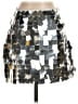 Saylor Metallic Silver Casual Skirt Size XS - photo 1