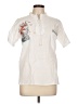 Unbranded Ivory Short Sleeve Blouse Size L - photo 1