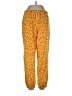 colsie Print Yellow Casual Pants Size L - photo 1