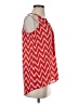 Tacera 100% Polyester Red Sleeveless Blouse Size S - photo 4