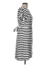 Chaps Stripes White Casual Dress Size L - photo 4