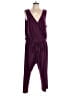 NY Collection Solid Purple Jumpsuit Size 1X - photo 1