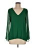 CATHERINE Catherine Malandrino Green Long Sleeve Blouse Size 6 - photo 1