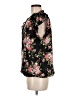 Tamara H. 100% Polyester Floral Black Short Sleeve Blouse Size M - photo 5