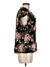 Tamara H. 100% Polyester Floral Black Short Sleeve Blouse Size M - photo 4
