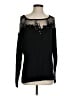 Boston Proper Solid Black Long Sleeve Top Size S - photo 1