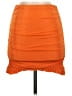 Shein Solid Orange Casual Skirt Size 2 - photo 1