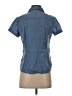 St. John Blue Short Sleeve Blouse Size S - photo 2