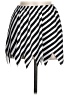Unbranded Stripes Black Casual Skirt Size Med - Lg - photo 1