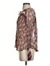 Free People Floral Multi Color Burgundy Long Sleeve Blouse Size XS - photo 5
