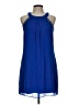 BCX 100% Polyester Solid Blue Cocktail Dress Size L - photo 1