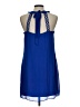BCX 100% Polyester Solid Blue Cocktail Dress Size L - photo 2