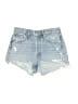 AGOLDE 100% Cotton Blue Denim Shorts Size 24 waist - photo 1