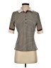 Tail Houndstooth Brown Short Sleeve Blouse Size XS - photo 1