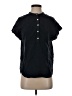 Faherty 100% Organic Cotton Black Short Sleeve Blouse Size XS - photo 1