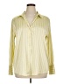 Maison d' Amelie Stripes Yellow Long Sleeve Blouse Size XL - photo 1