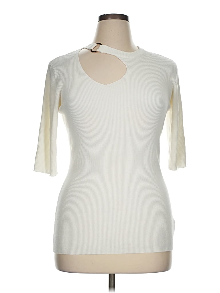 Pre-owned Lumiere Pullover Sweater In Ivory