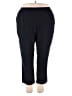 Catherines Solid Black Active Pants Size 2X Petite - photo 1
