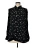 J.Jill Stars Black Long Sleeve Blouse Size M - photo 1