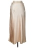 Aqua 100% Polyester Metallic Tan Ivory Formal Skirt Size L - photo 2