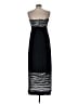 Chico's 100% Polyester Stripes Black Casual Dress Size Med (1) - photo 2
