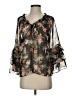 Alice + Olivia 100% Polyester Black 3/4 Sleeve Blouse Size S - photo 1