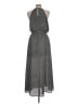 Evereve 100% Polyester Polka Dots Gray Casual Dress Size L - photo 2