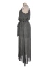 Evereve 100% Polyester Polka Dots Gray Casual Dress Size L - photo 5