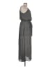 Evereve 100% Polyester Polka Dots Gray Casual Dress Size L - photo 4