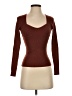 Madewell Brown Long Sleeve Top Size XXS - photo 1