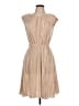 DKNY 100% Polyester Tan Cocktail Dress Size 12 - photo 1