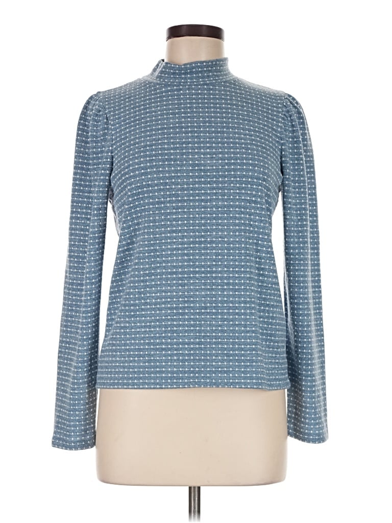 Pre-owned Madewell Turtleneck Sweater In Blue