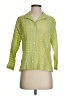 Cut Loose Checkered-gingham Green 3/4 Sleeve Button-Down Shirt Size S - photo 1