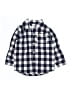 Carter's 100% Cotton Checkered-gingham Blue Long Sleeve Button-Down Shirt 12-18 MO / 18 MO - photo 1