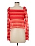 Chelsea & Violet 100% Polyester Red Long Sleeve Top Size M - photo 2