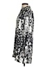 Brooks Brothers Animal Print Floral Gray Silver 3/4 Sleeve Blouse Size XS - photo 5