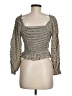 Japna 100% Polyester Gold 3/4 Sleeve Blouse Size M - photo 2