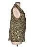 Unbranded 100% Polyester Animal Print Yellow Sleeveless Blouse Size L (estimated) - photo 4