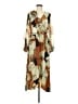 C. Wonder Print Brown Cocktail Dress Size M - photo 1