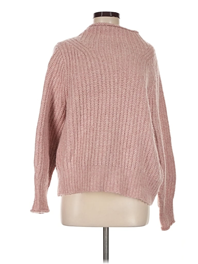 Pre-owned Madewell Turtleneck Sweater In Pink
