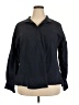 Ann Mashburn 100% Cotton Black Long Sleeve Blouse Size 2X (estimated) - photo 1