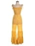 Blue Lemon 100% Polyester Tweed Yellow Jumpsuit Size L - photo 1