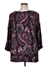 Apt. 9 100% Rayon Purple 3/4 Sleeve Blouse Size XL - photo 2